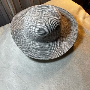 Fun hat by Sonoma. Never worn. Light light grey almost off white